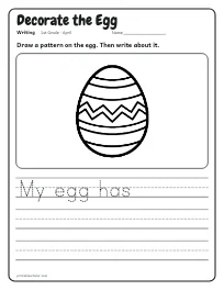 Decorate the Egg worksheet