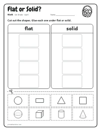 Flat or Solid? worksheet