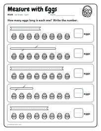 Measure with Eggs worksheet