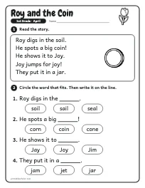 Roy and the Coin worksheet