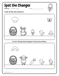 Spot the Changes worksheet