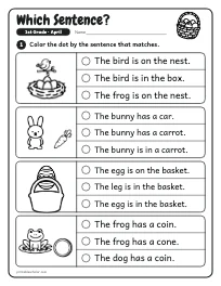 Which Sentence? worksheet