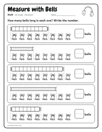 Measure with Bells worksheet