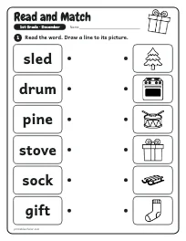 Read and Match worksheet