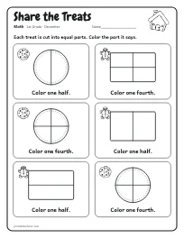 Share the Treats worksheet