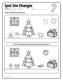 Spot the Changes worksheet