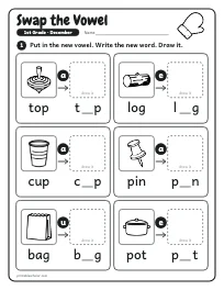 Swap the Vowel worksheet