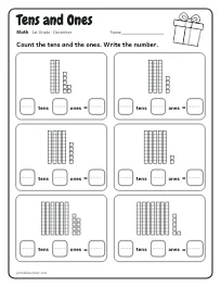 Tens and Ones worksheet