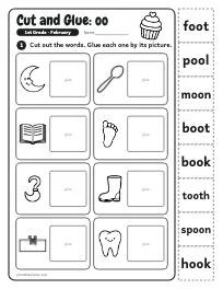 Cut and Glue: oo worksheet
