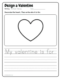 Design a Valentine worksheet