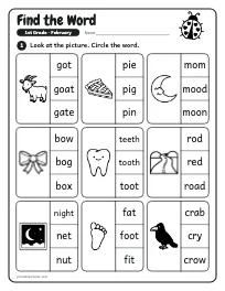 Find the Word worksheet