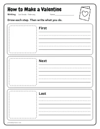 How to Make a Valentine worksheet
