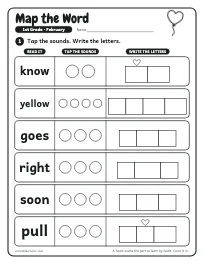 Map the Word worksheet