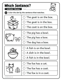 Which Sentence? worksheet