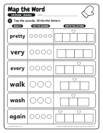 Map the Word worksheet