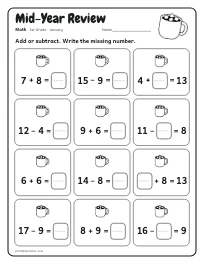Mid-Year Review worksheet