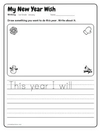 My New Year Wish worksheet