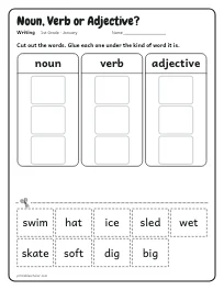 Noun, Verb or Adjective? worksheet