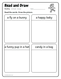 Read and Draw worksheet