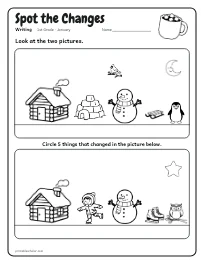 Spot the Changes worksheet