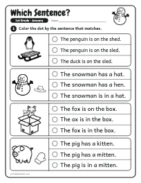 Which Sentence? worksheet