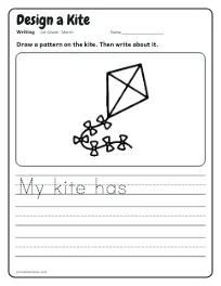 Design a Kite worksheet
