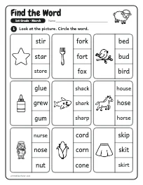 Find the Word worksheet