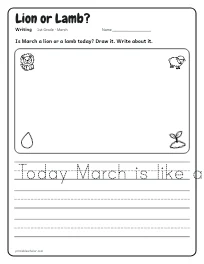 Lion or Lamb? worksheet