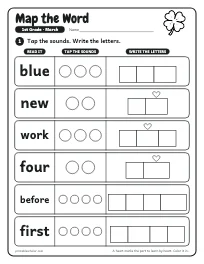 Map the Word worksheet