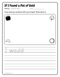 If I Found a Pot of Gold worksheet
