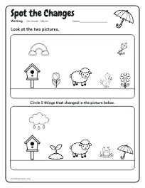 Spot the Changes worksheet