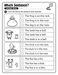 Which Sentence? worksheet