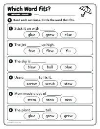 Which Word Fits? worksheet