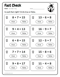 Fact Check worksheet