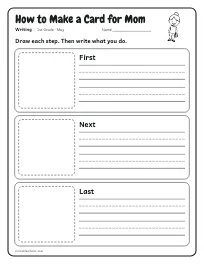 How to Make a Card for Mom worksheet
