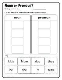 Noun or Pronoun? worksheet