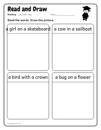 Read and Draw worksheet