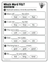 Which Word Fits? worksheet