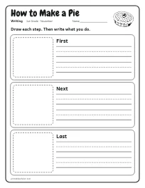 How to Make a Pie worksheet