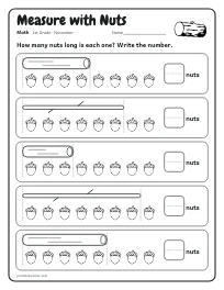 Measure with Nuts worksheet