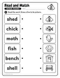 Read and Match worksheet