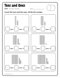 Tens and Ones worksheet