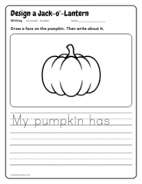 Design a Jack-o'-Lantern worksheet