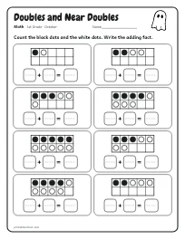 Doubles and Near Doubles worksheet