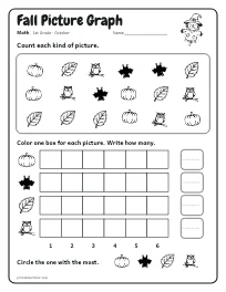 Fall Picture Graph worksheet