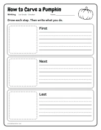 How to Carve a Pumpkin worksheet