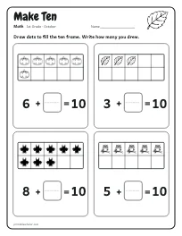 Make Ten worksheet
