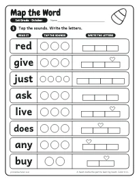 Map the Word worksheet