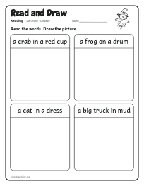 Read and Draw worksheet