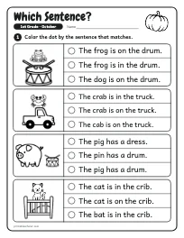 Which Sentence? worksheet